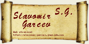 Slavomir Garčev vizit kartica